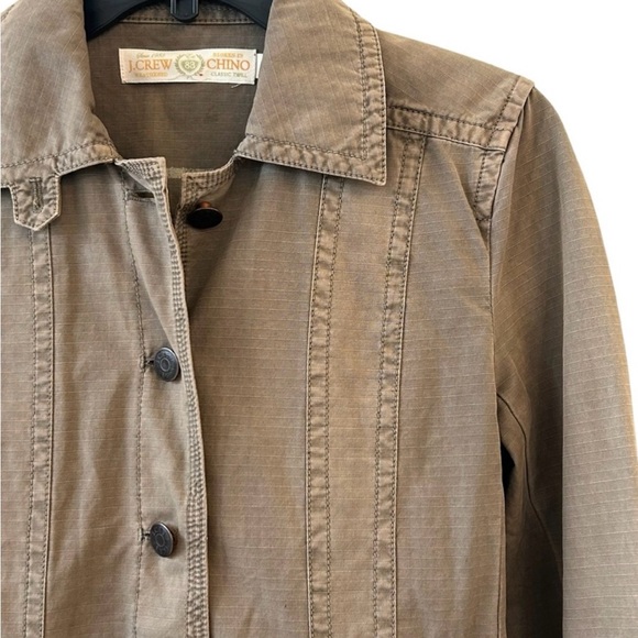 Jcrew Chino khaki green Military jacket size small - Picture 2 of 5
